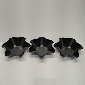 Taco Salad Shell Non-Stick Molds, Set of 3, Tortilla Bakeware, Nesting Ovenware